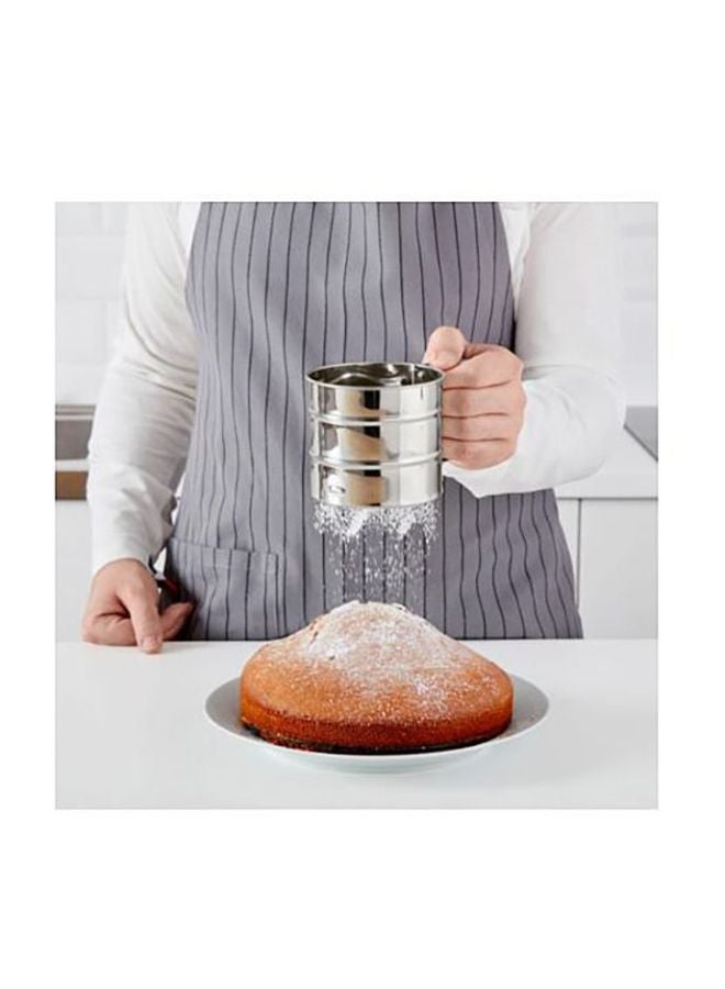 UFO Manual Flour Sifter Cup Silver 14x7centimeter - Image 2