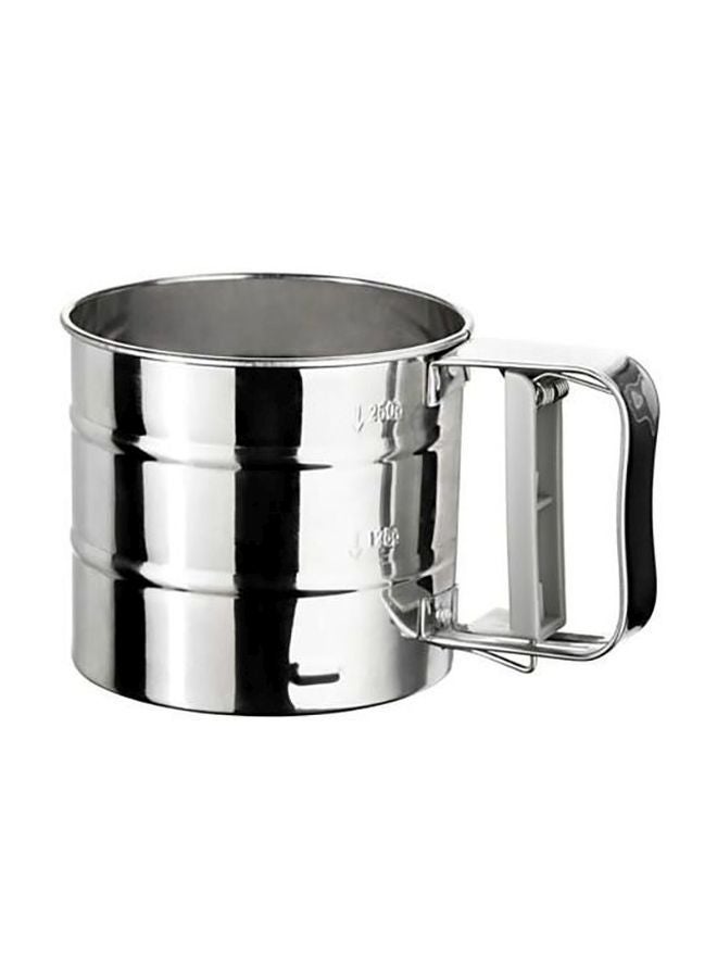 UFO Manual Flour Sifter Cup Silver 14x7centimeter - Image 1