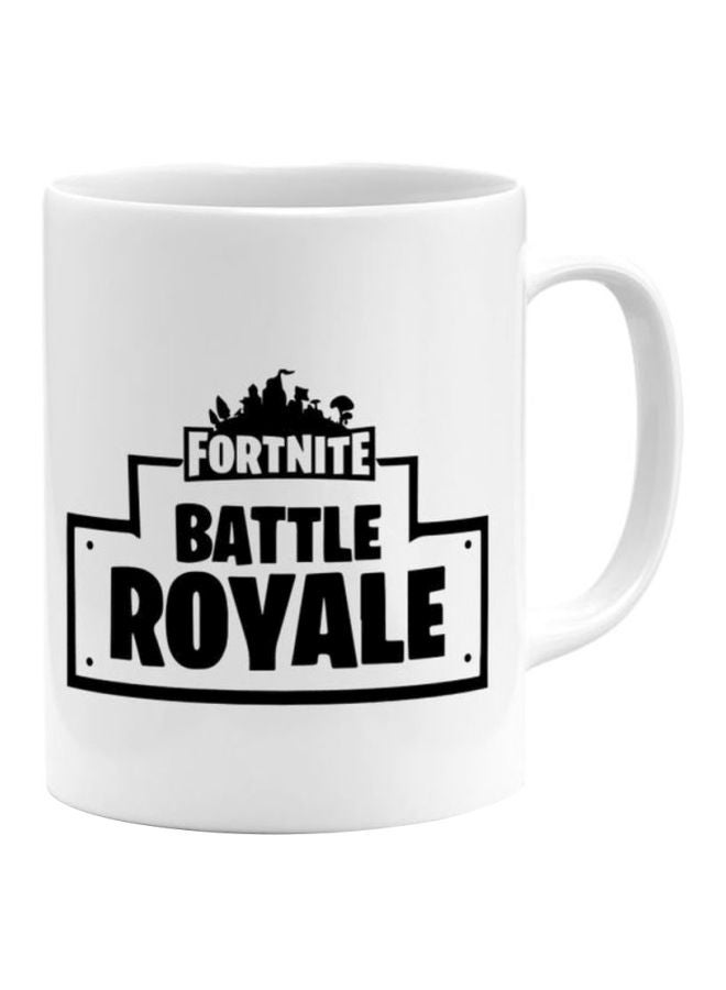 Fortnite Battle Royale Printed Coffee Mug White/Black