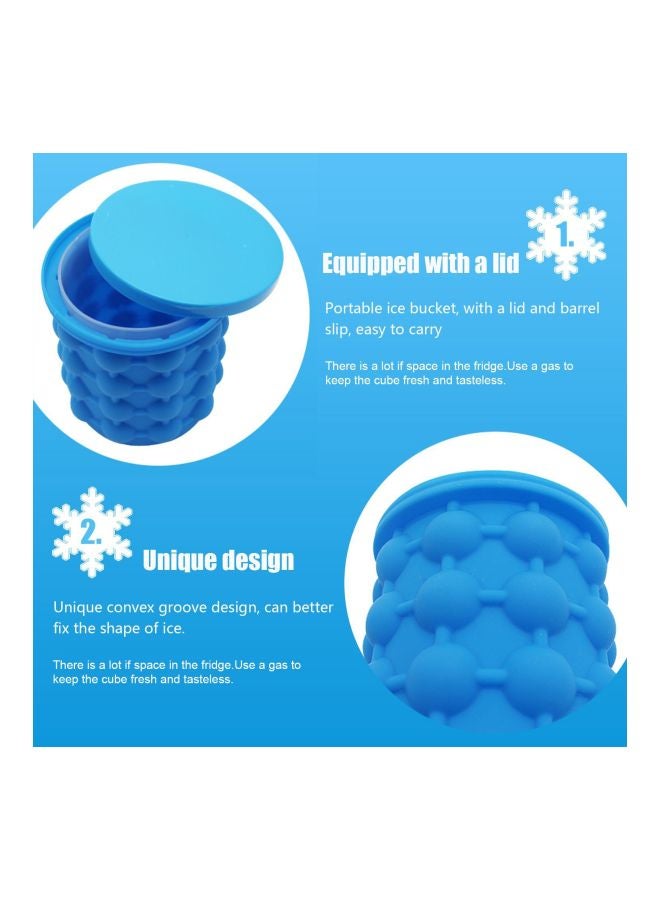 Ice Maker Bucket Blue 13x13x14cm  - Image 4