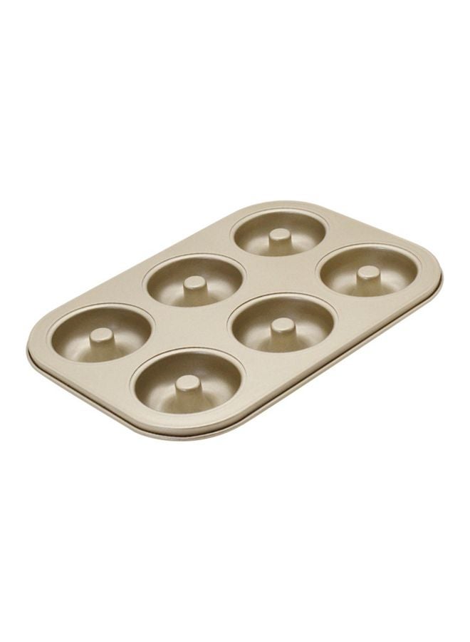 6 Cavity Nonstick Donut Bakeware Rose Gold 26.5x2.30x18.5cm - Image 2