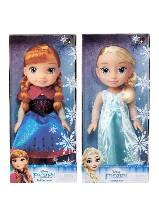 Jakks Pacific 2-Piece Disney Frozen Toddler Anna And Elsa Set 
