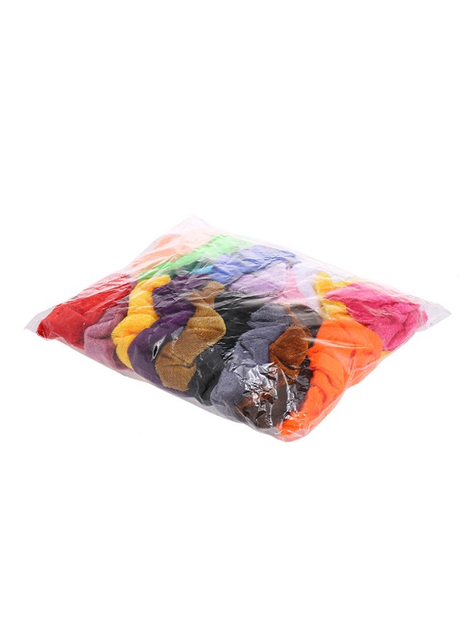 20-Piece Scrunchies Elastic Hair Band Set Multicolour - Image 2