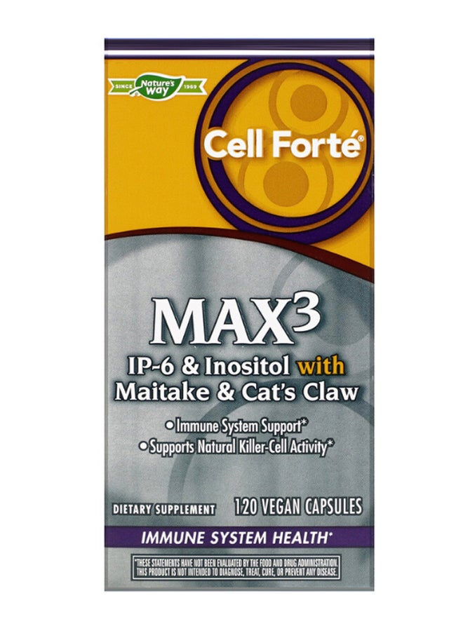 ناتشور واي المكمل الغذائي  Max 3 -يحتوي على 120 كبسولة - Image 1