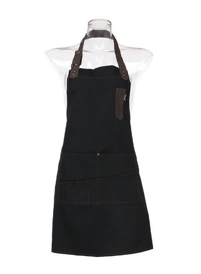 Professional Salon Barber Hairdresser Apron Gown Black/Brown - Image 1