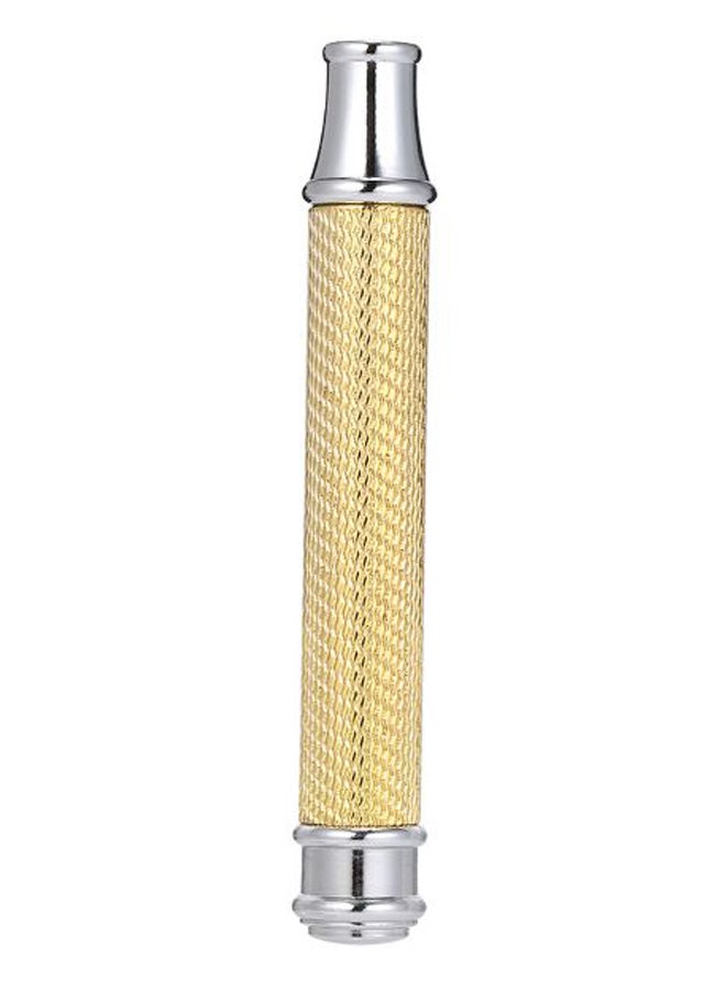 Generic Mini Short Safety Razor Handlebar Gold/Silver  - Image 1