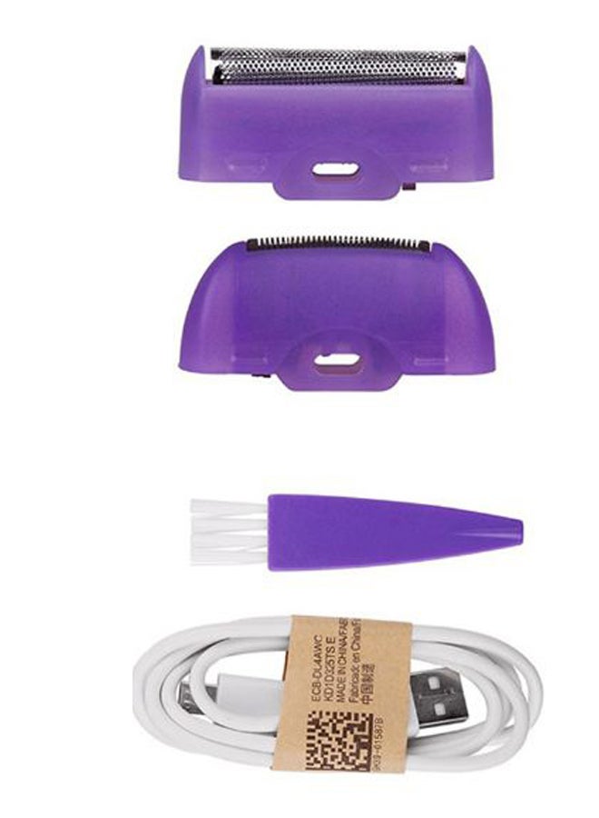 Rechargeable Painless Laser Epilator Kit White/Purple - Image 2