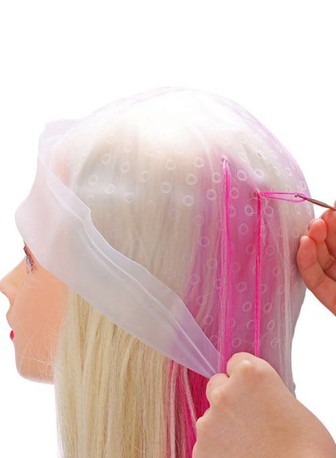 Reusable Hair Colouring Dye Cap White - Image 2