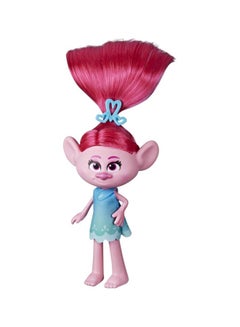 Trolls World Tour Styling Poppy Fashion Doll Pink/Blue/White, E8006 6x15.2x30.5cm