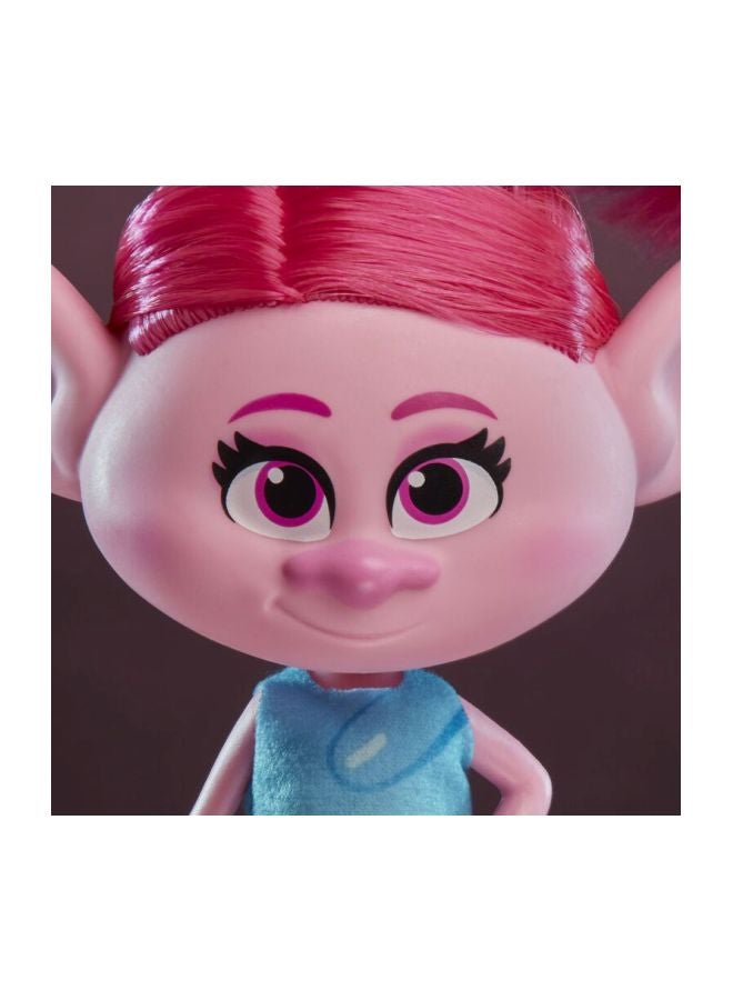 HASBRO - GAMING - Trolls World Tour Styling Poppy Fashion Doll Pink/Blue/White, E8006 6x15.2x30.5cm - Image 1