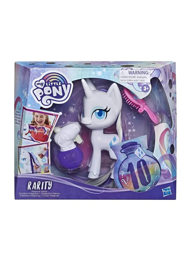 HASBRO - GAMING My Little Pony Magical Mane Rarity Toy With Accessories 6.5inch