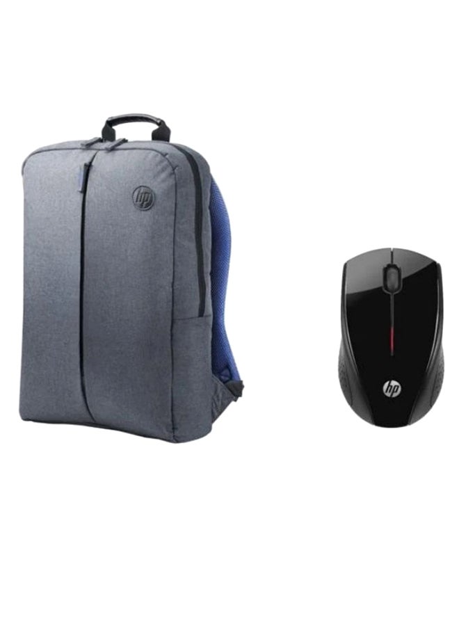 HP Laptop Backpack For 15.6-Inch Laptop With Mouse Grey/Black - Image 1