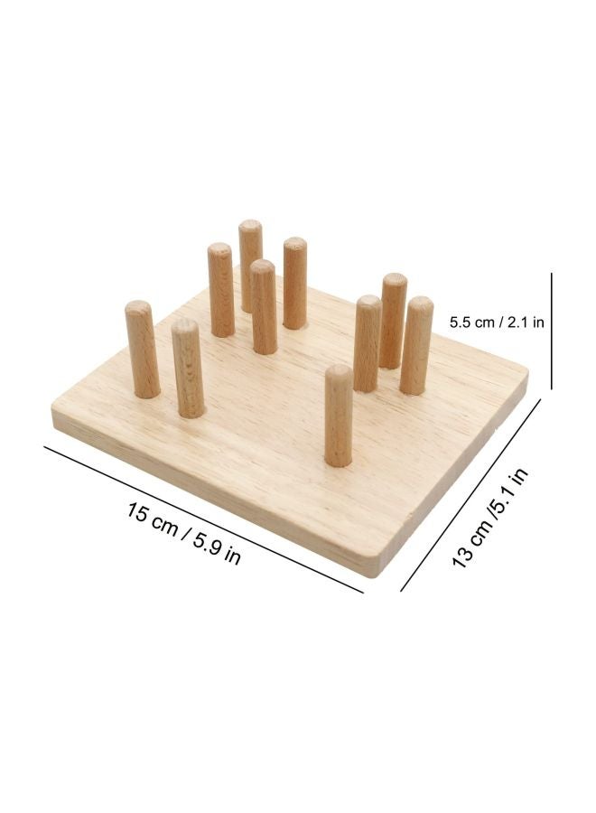Lewo - 17-Piece Wooden Geometric Stacking Blocks - Image 1