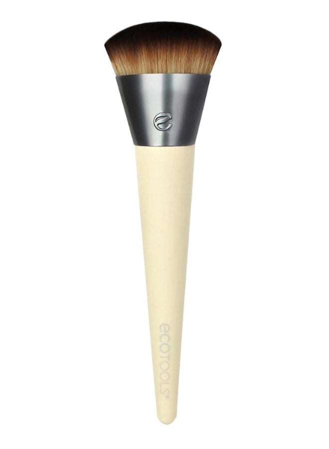 Ecotools Wonder Cover Complexion Brush Black/Silver/Beige - Image 2