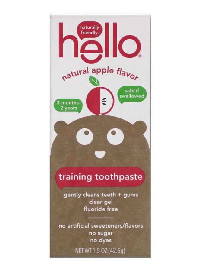 هالو معجون أسنان للتدريب خالٍ من الفلورايد بنكهة التفاح الطبيعية - Image 2