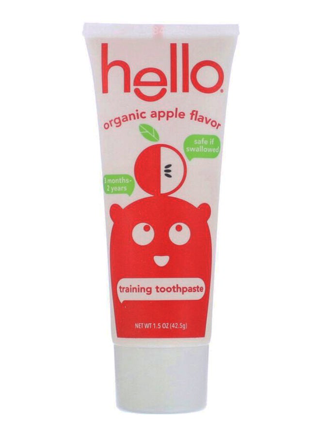 هالو معجون أسنان للتدريب خالٍ من الفلورايد بنكهة التفاح الطبيعية - Image 1