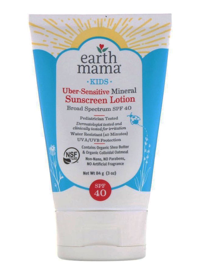 Earth Mama Uber-Sensitive Mineral Sunscreen Lotion  - Image 1