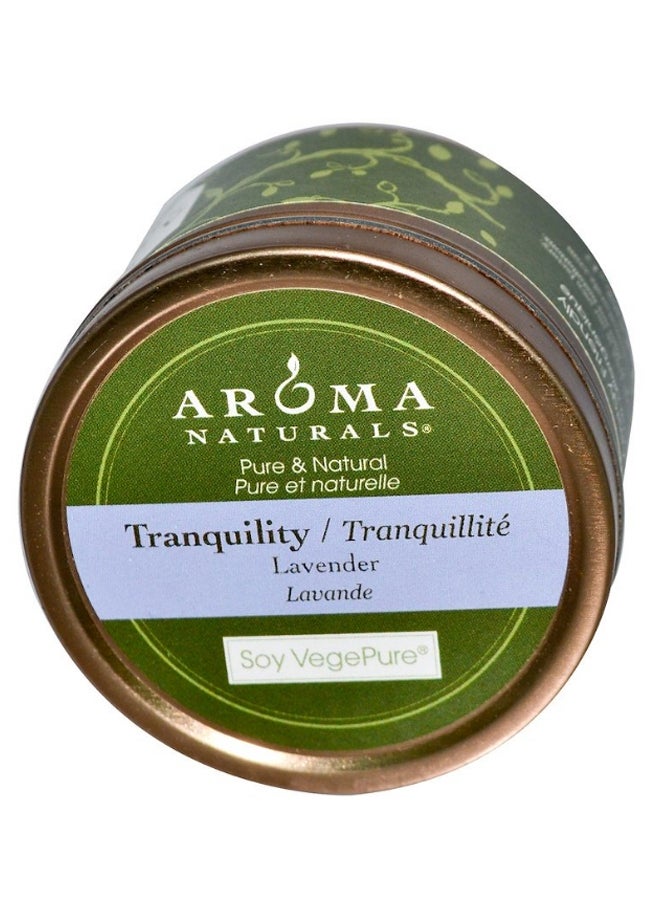 Aroma Naturals Soy Vege Pure Tranquillity Travel Lavender Candle Multicolour 