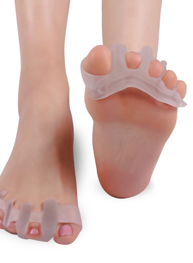 Generic - Pair Of Straightener Bunion Corrector Hammer Toe Separator Transparent - Image 1