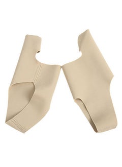 Pair Of Straightener Bunion Corrector Hallux Valgus Toe Separator Beige