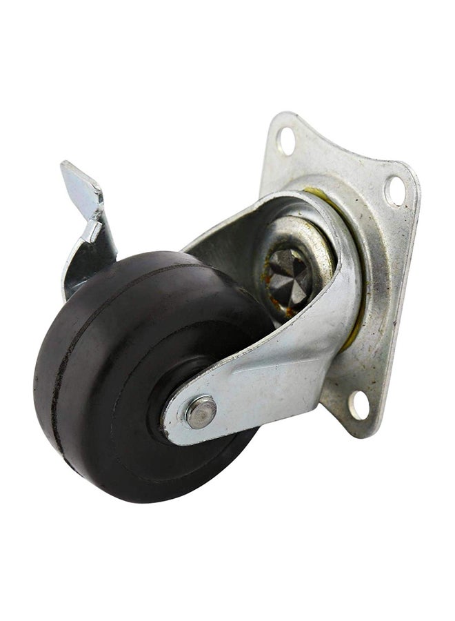Nylon Caster Wheel Black/Silver 2inch  - Image 1