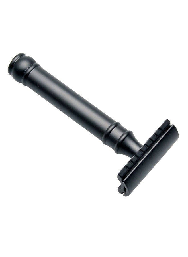 Double Edge Shaving Razor Black 13.5 x 4.5cm - Image 2