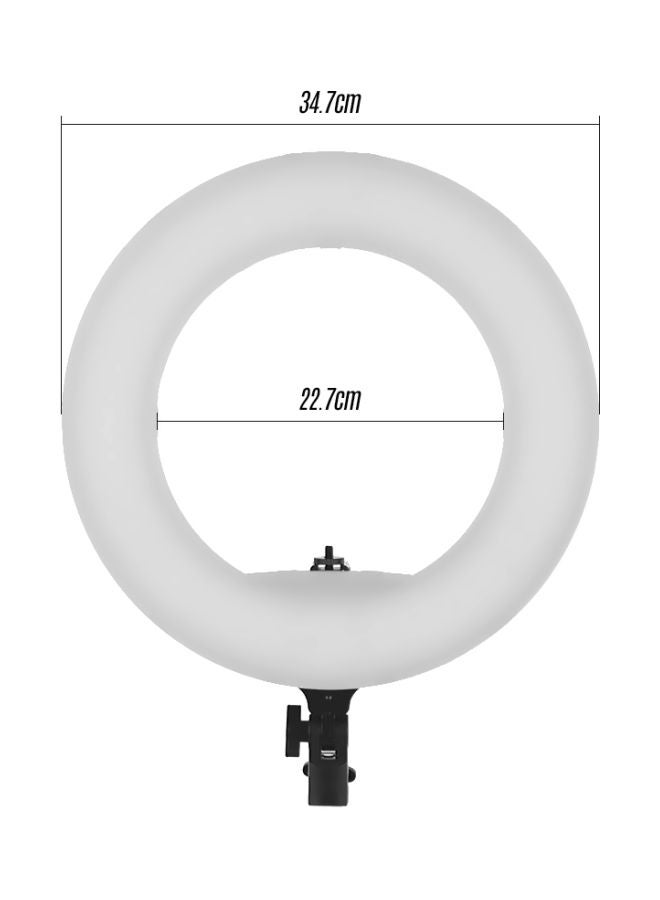 طقم مصباح LED بتصميم حلقي أسود/ أبيض - Image 3