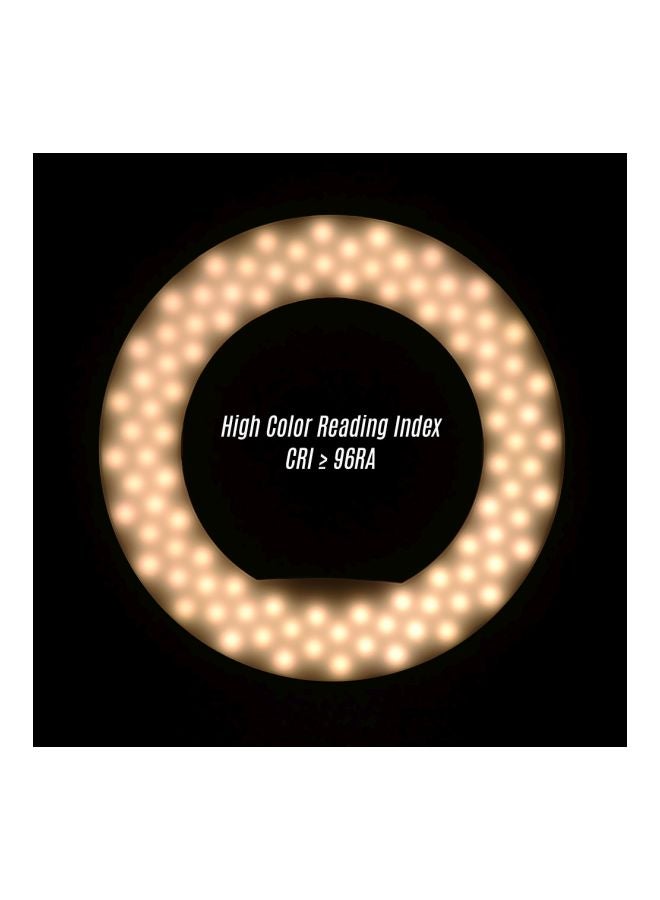 طقم مصباح LED بتصميم حلقي أسود/ أبيض - Image 5