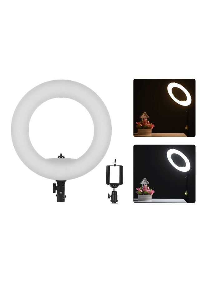 طقم مصباح LED بتصميم حلقي أسود/ أبيض - Image 4