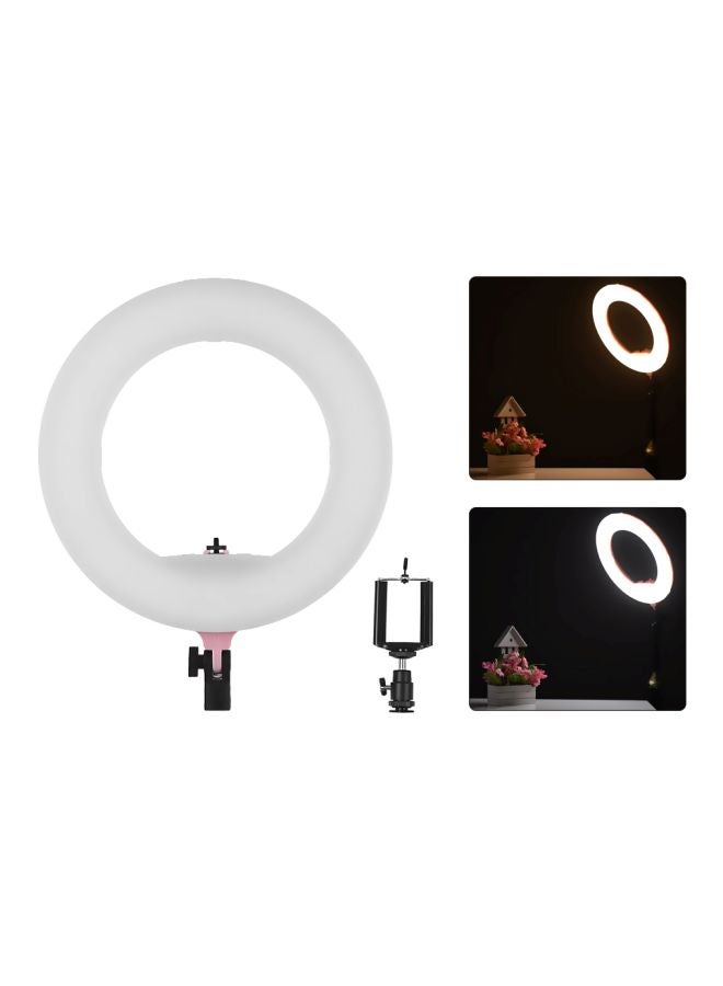 طقم مصباح LED بتصميم حلقي وردي / أبيض / أسود - Image 2