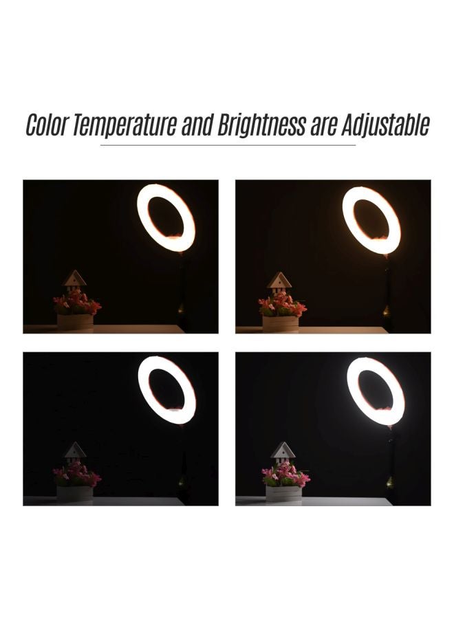 طقم مصباح LED بتصميم حلقي وردي / أبيض / أسود - Image 5