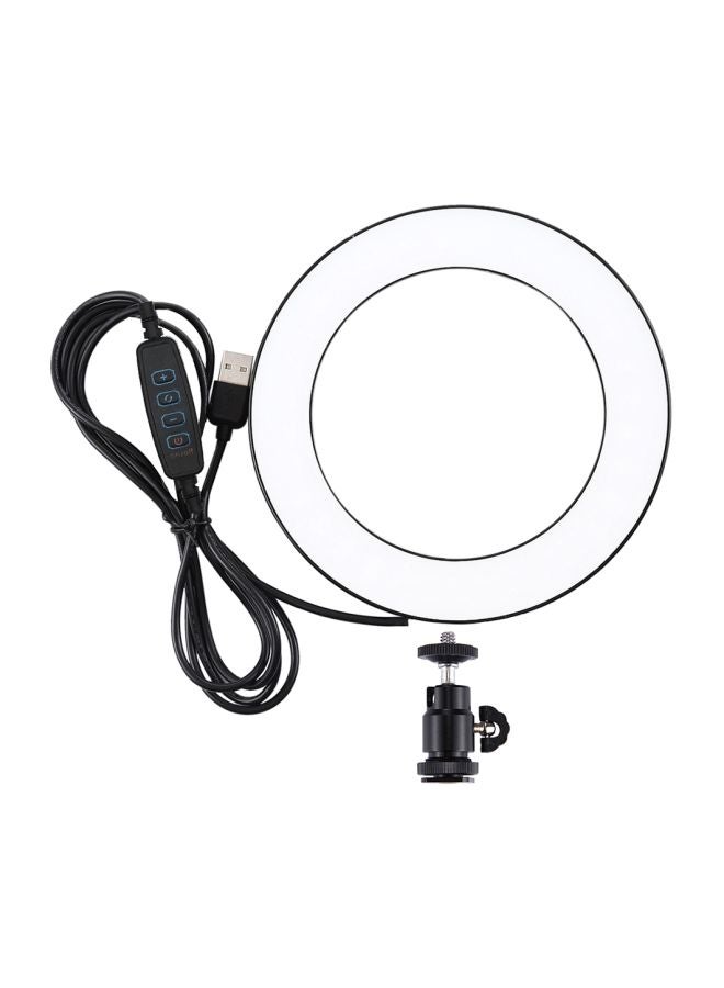 PULUZ Tri-Colour Photography LED Ring Light White/Black - Image 1