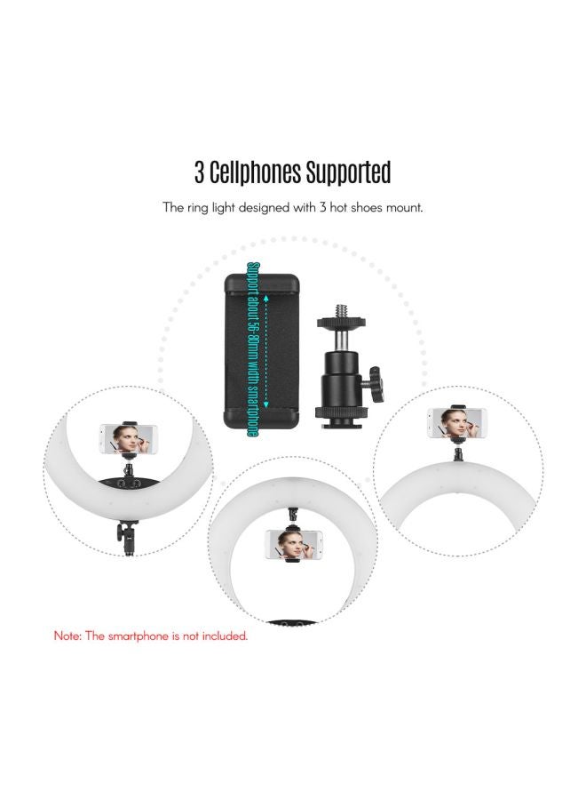 Dimmable SMD LED Ring Light Kit White/Black - Image 4