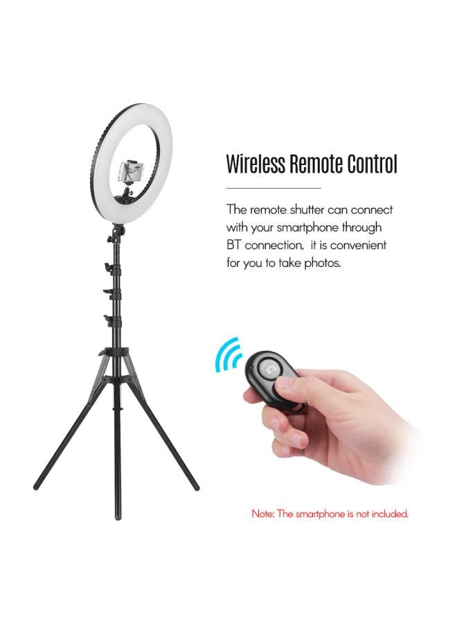 طقم مصابيح حلقية LED نوع SMD قابلة للتعتيم أبيض/أسود - Image 4