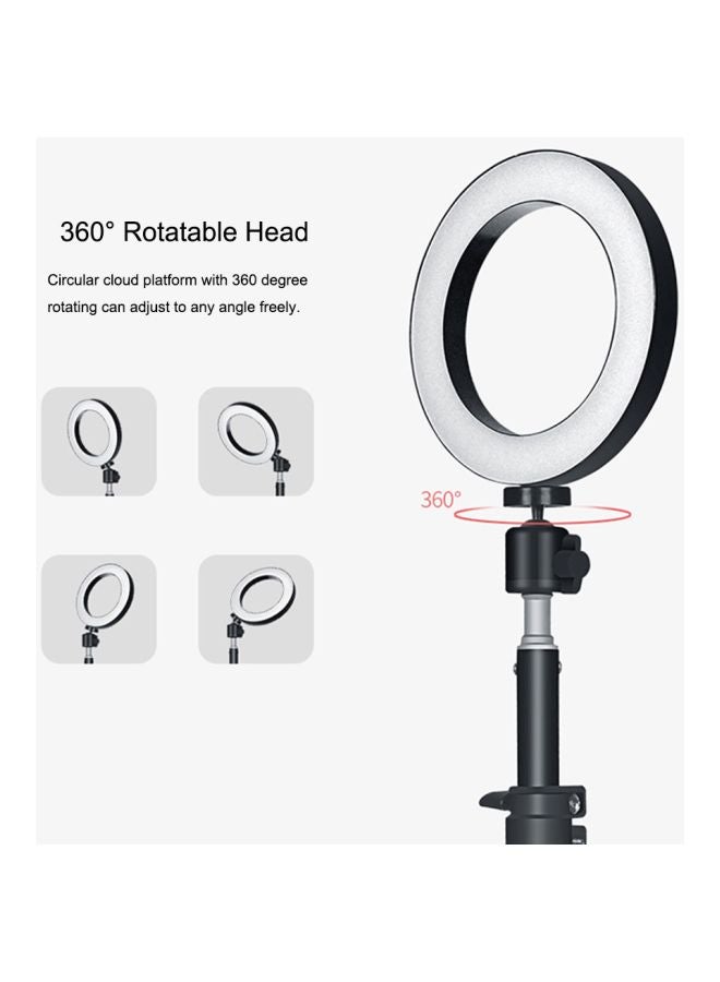 LED Ring Stepless Photography Light Black/White - Image 3