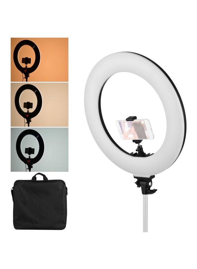 Photography LED Ring Light Fill-In Lamp Set Silver - Image 2