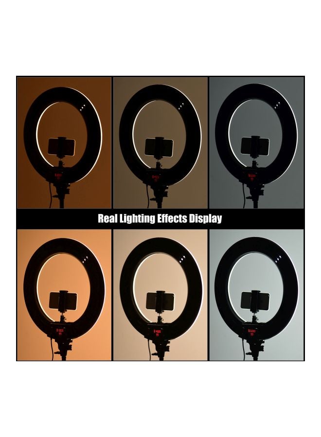 Photography LED Ring Light Fill-In Lamp Set Silver - Image 4