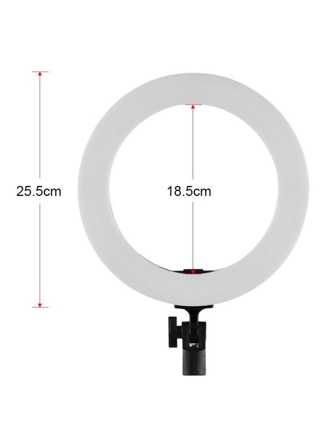 LED Ring Light Lamp With Cell Phone Holder Set Black - Image 5