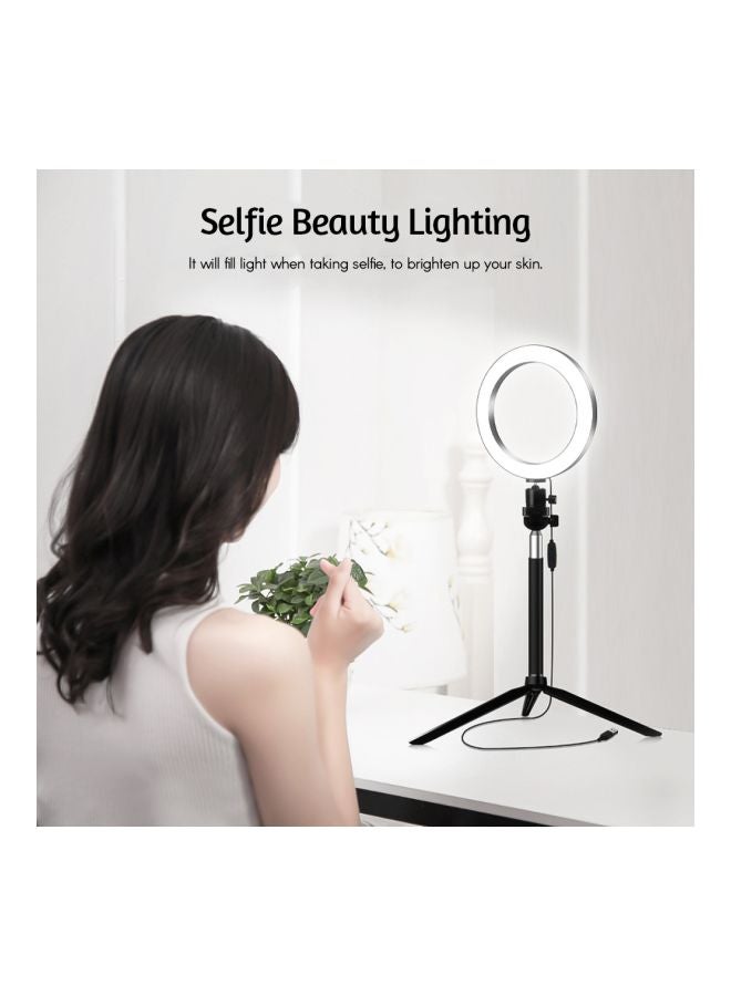 Bi-Color Dimmable Beauty Ring Light Set Black - Image 2