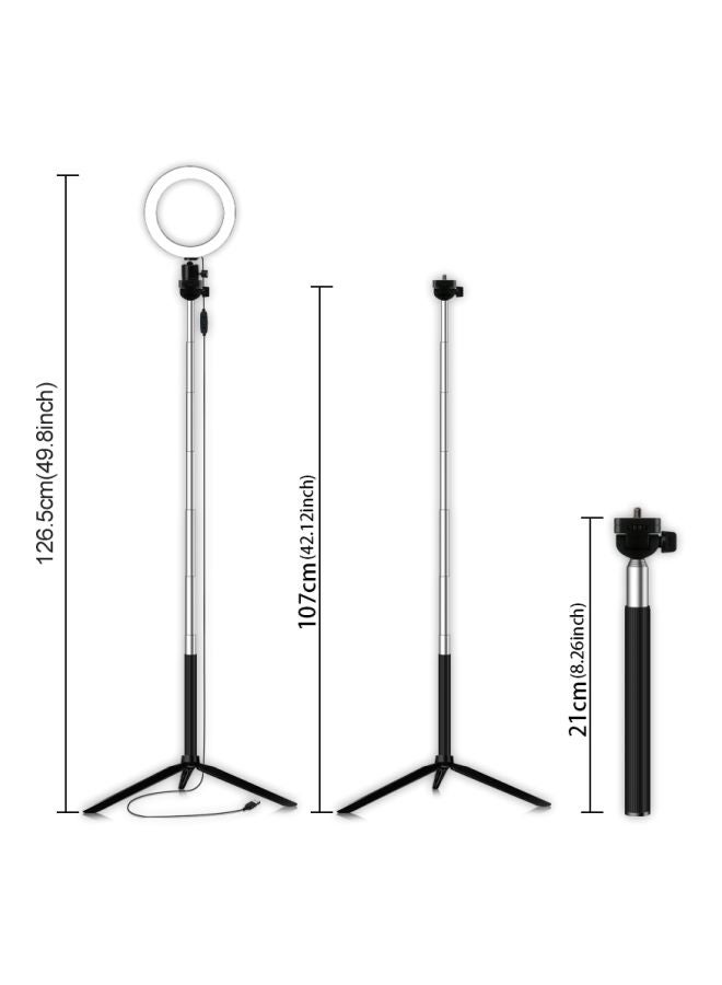 Bi-Color Dimmable Beauty Ring Light Set Black - Image 5