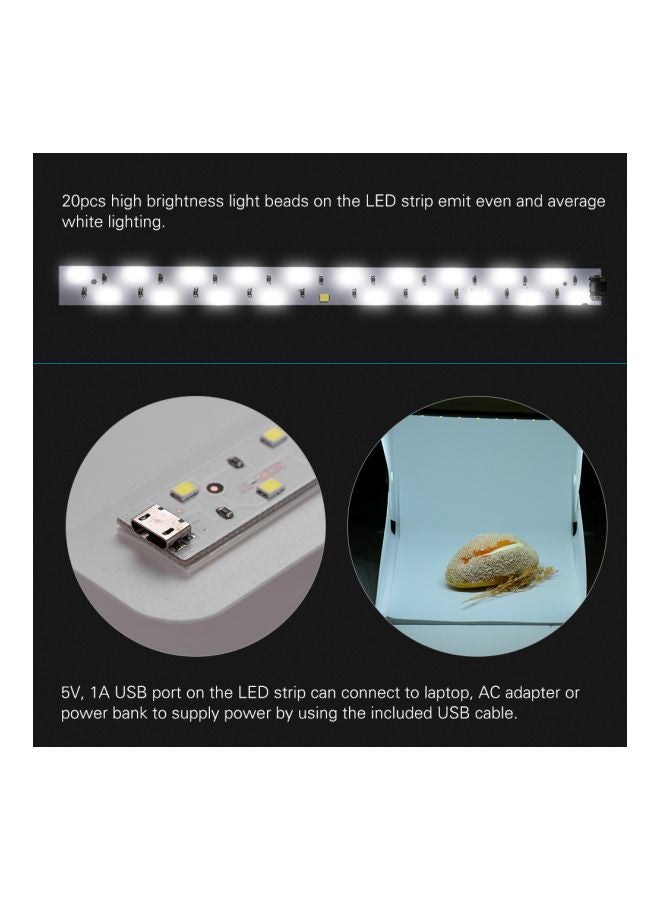 Generic - DIY LED Studio Light Box With Photography Tent Set White - Image 1