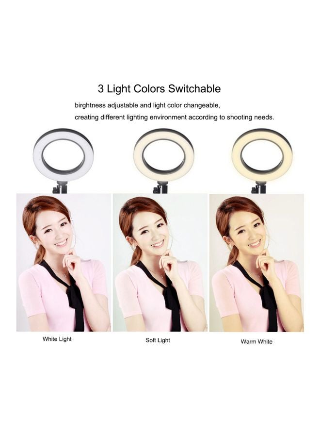 Dimmable LED Selfie Round Light Kit Black - Image 4