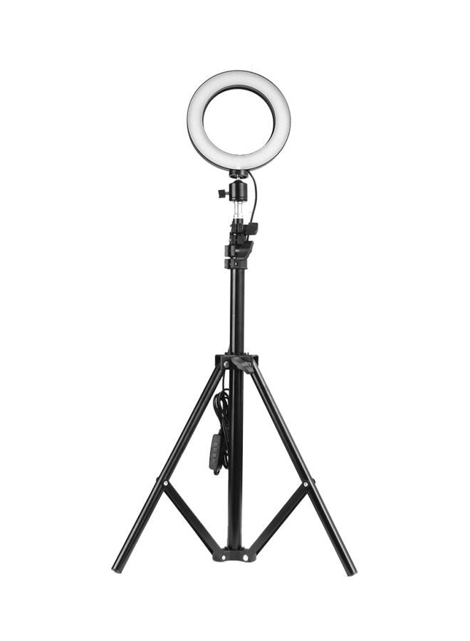 Dimmable LED Selfie Round Light Black - Image 1