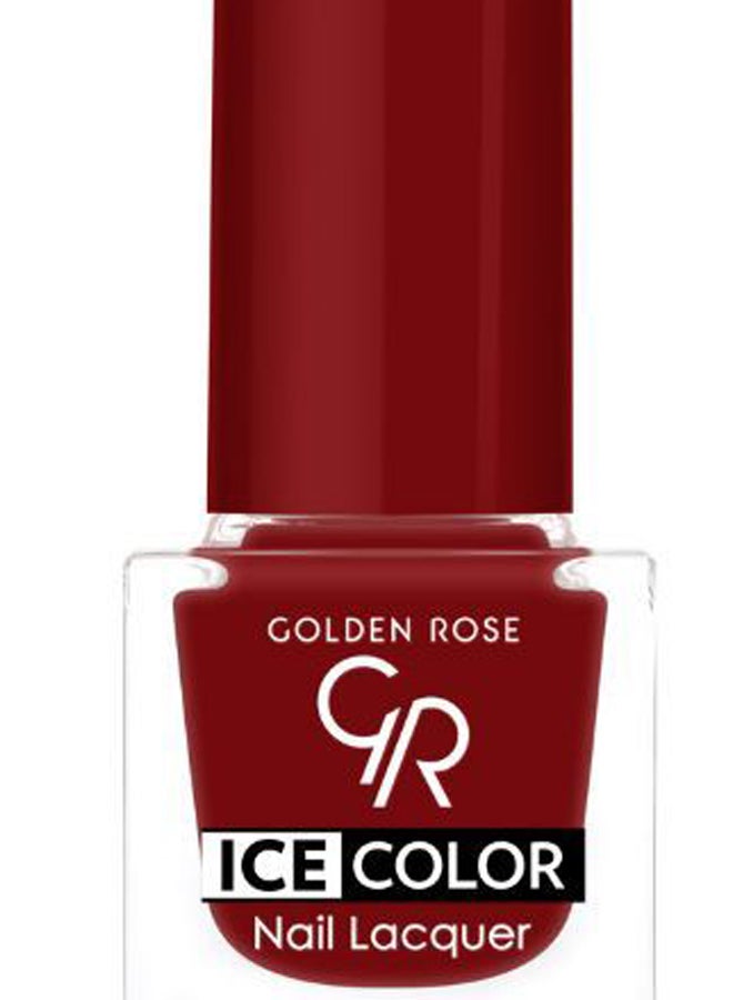 Golden Rose Ice Colour Nail Lacquer 127 Red - Image 2