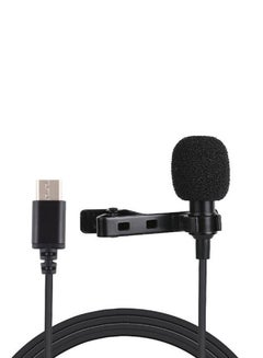 Generic Portable Type-C Port Clip On Microphone DD1762 Black  - Image 1