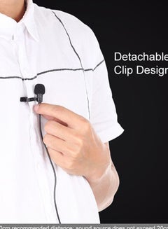 Generic Portable Type-C Port Clip On Microphone DD1762 Black  - Image 3