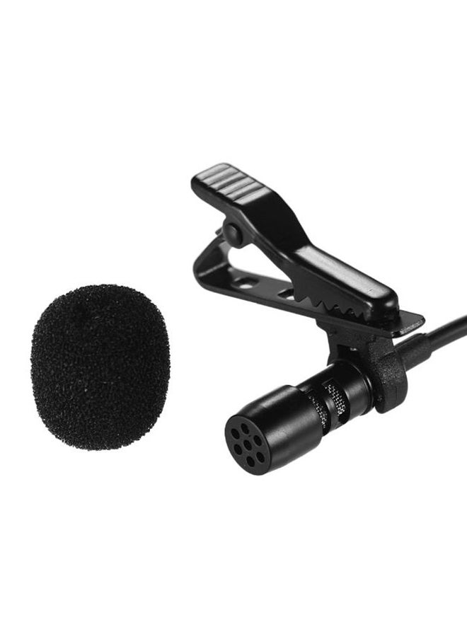 Mini Lapel Lavalier Clip On Condenser Microphone Mic With Case DD2405 Black - Image 3