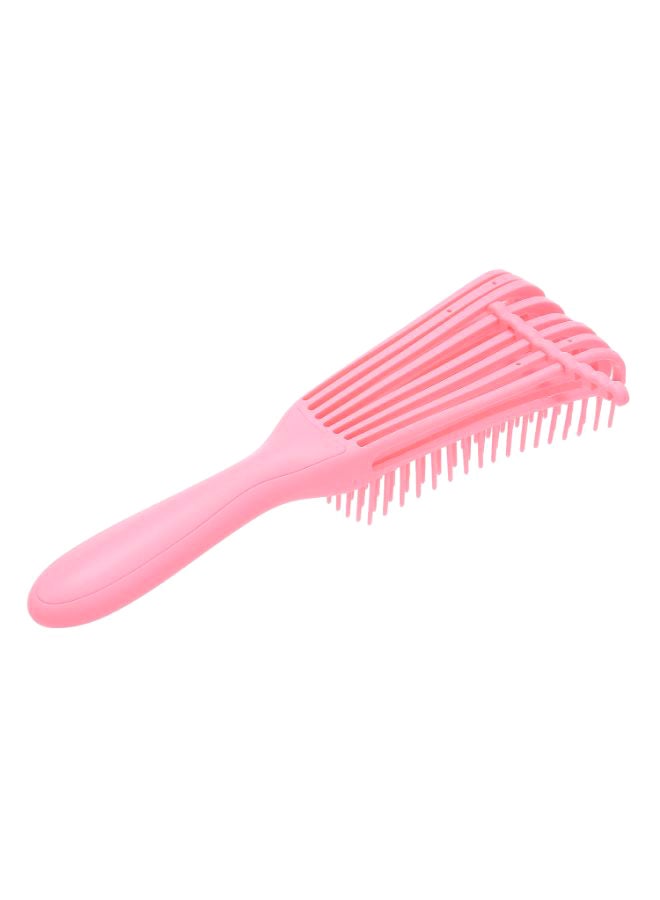 مشط شعر مضاد للكهرباء الساكنة بثمانية مخالب وردي