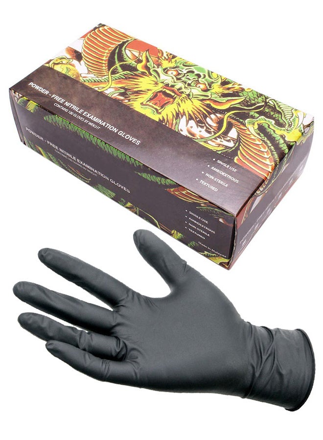 100-Piece Free Nitrile Examination Gloves Set Black - Image 1
