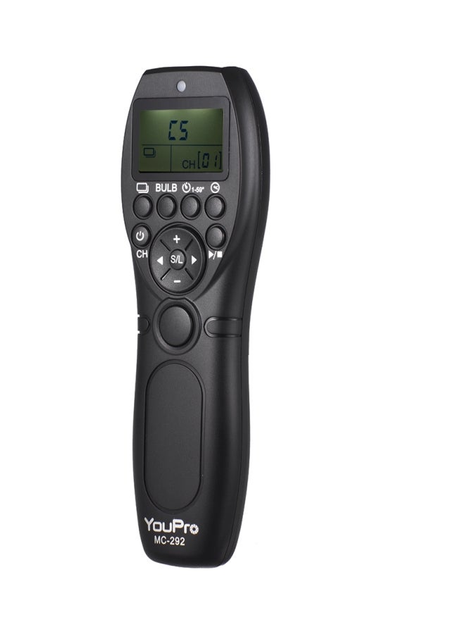 Wireless Shutter Release Remote Control Kit For Canon Dslr Cameras Black